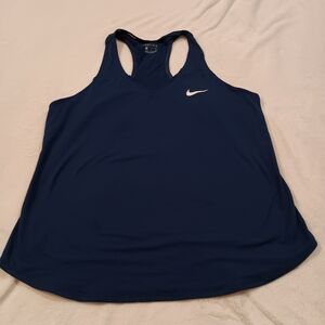 Nike Court Dri-Fit Tank Top Size XL Basketball Volleyball Tennis In Navy Blue